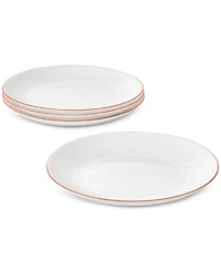 Arch Studio Opal Glass Rust Rim Salad Plate, Set of 4, Exclusively at Macy's