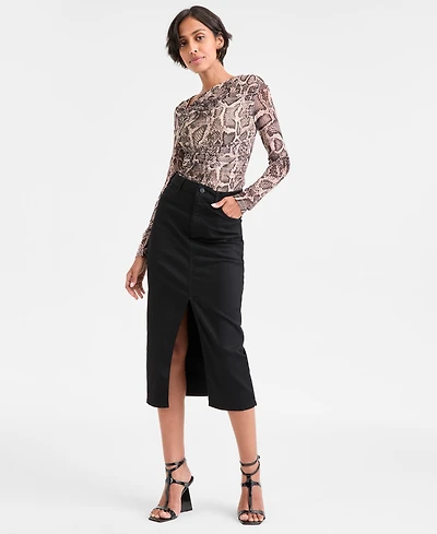 Guess Women's Mila Denim Midi Skirt