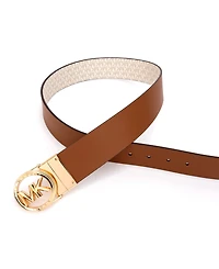 Micheal Kors Women's Embossed Logo Reversible Belt