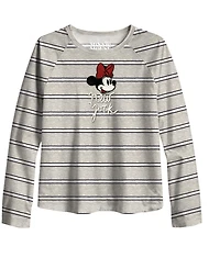Disney Big Girls Minnie New York Long Sleeve T-Shirt