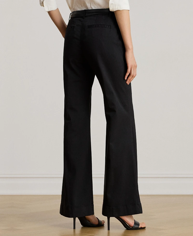 Lauren Ralph Women's Stretch Cotton Chino Flare Pants