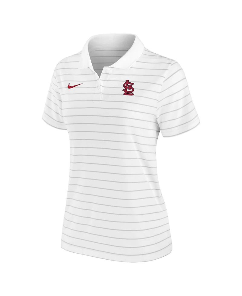 Nike Women's White St. Louis Cardinals Authentic Collection Victory Performance Polo Shirt