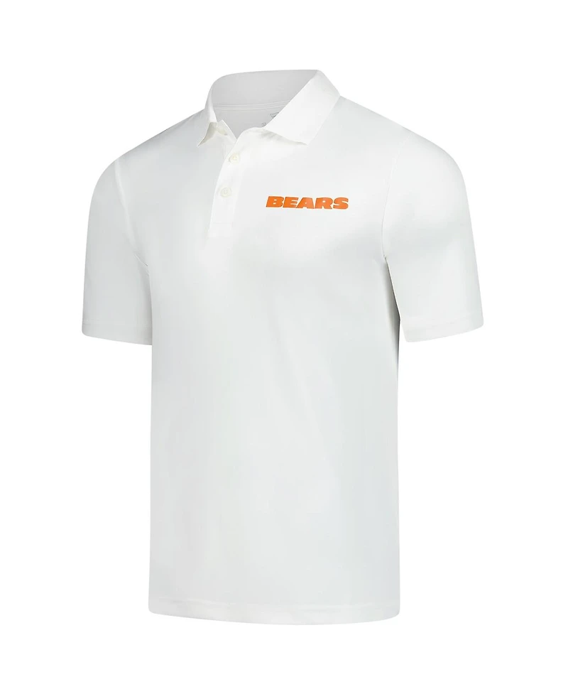Fanatics Men's White Chicago Bears Polo Shirt