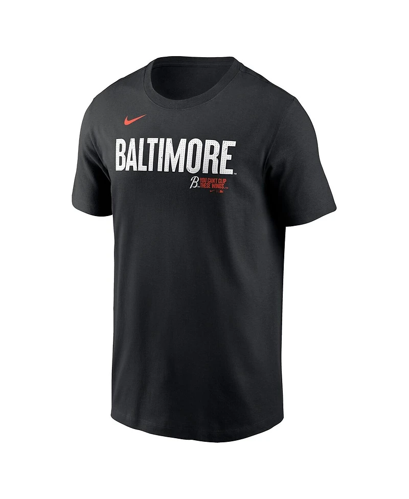 Nike Men's Gunnar Henderson Black Baltimore Orioles Fuse City Connect Name Number T-Shirt