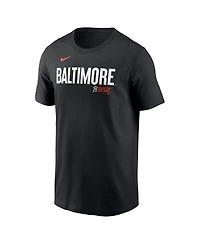 Nike Men's Gunnar Henderson Black Baltimore Orioles Fuse City Connect Name Number T-Shirt
