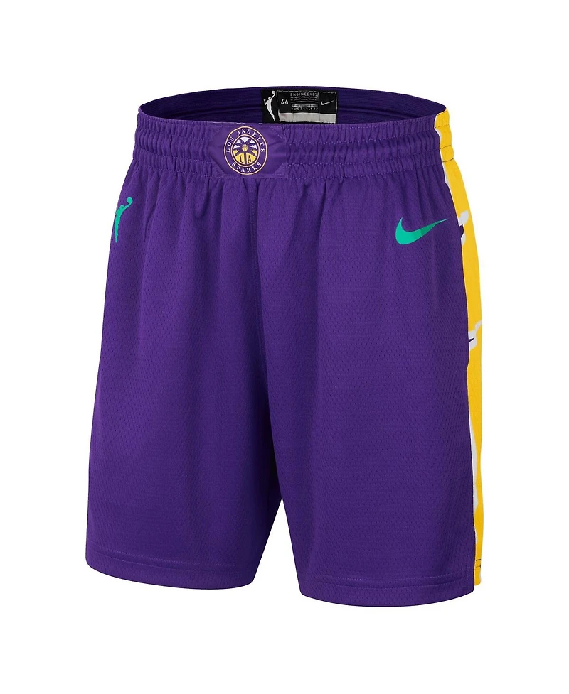 Nike Women's Purple Los Angeles Sparks On-Court Victory Performance Shorts