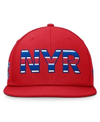 Fanatics Men's Red New York Rangers Authentic Pro Team Rink Snapback Hat