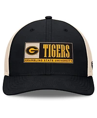 Top of the World Men's Black/Natural Grambling Tigers Bennett Trucker Adjustable Hat