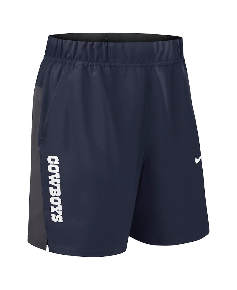 Nike Men's Navy Dallas Cowboys Woven Victory Performance Shorts