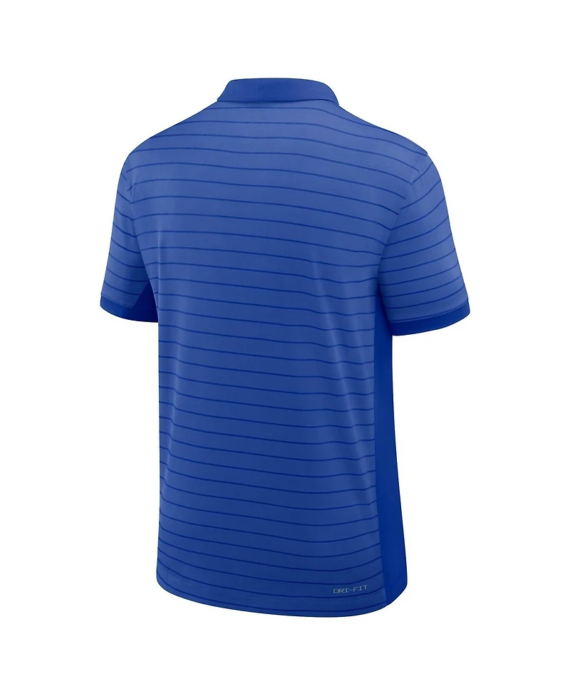 Jordan Men's Royal Florida Gators 2025 Early Season Coaches Sideline Victory Stripe Performance Polo Shirt