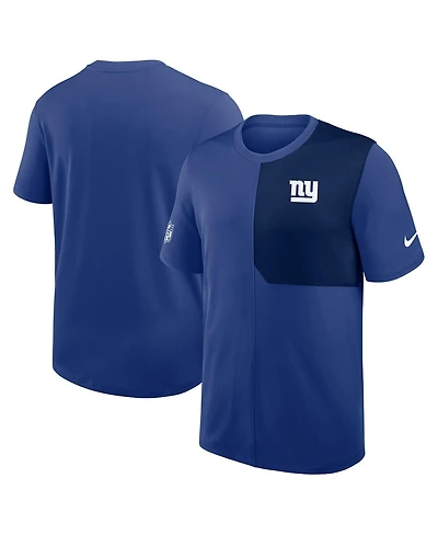 Nike Men's Royal New York Giants Sideline Uv Performance Coach Shirt
