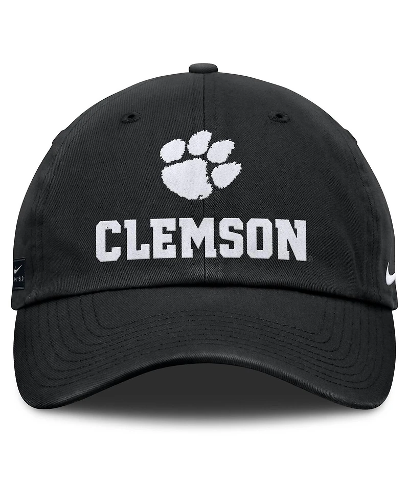 Nike Men's Black Clemson Tigers 2025 Sideline Club Adjustable Hat