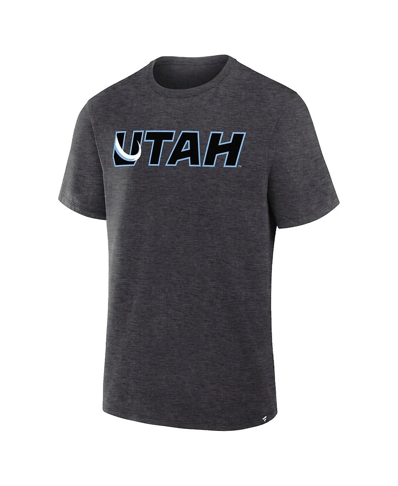 Fanatics Men's Heather Charcoal Utah Mammoth Combo Legacy T-Shirt