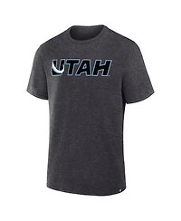Fanatics Men's Heather Charcoal Utah Mammoth Combo Legacy T-Shirt