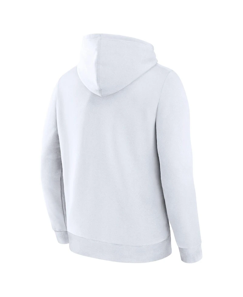 Fanatics Men's White Utah Mammoth Alternate Logo Legacy Fleece Pullover Hoodie