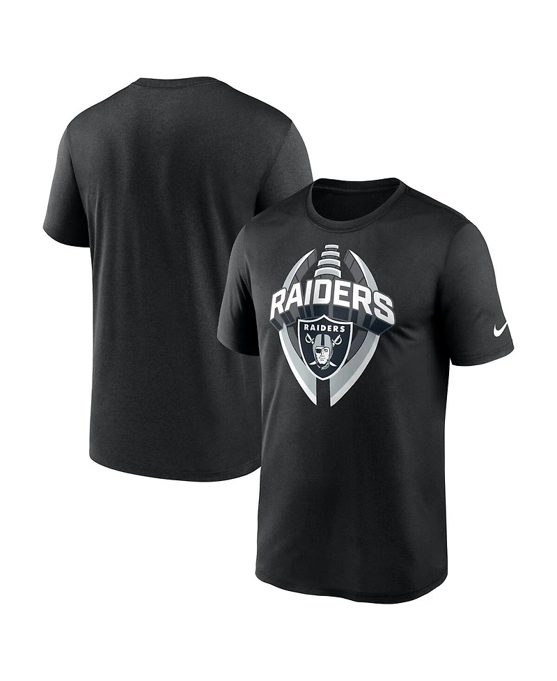 Nike Men's Black Las Vegas Raiders Big Tall Primetime Legend Icon Performance T-Shirt