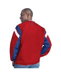 G-iii Sports by Carl Banks Men's Red Philadelphia Phillies Double Coverage V-Neck Pullover Sweatshirt