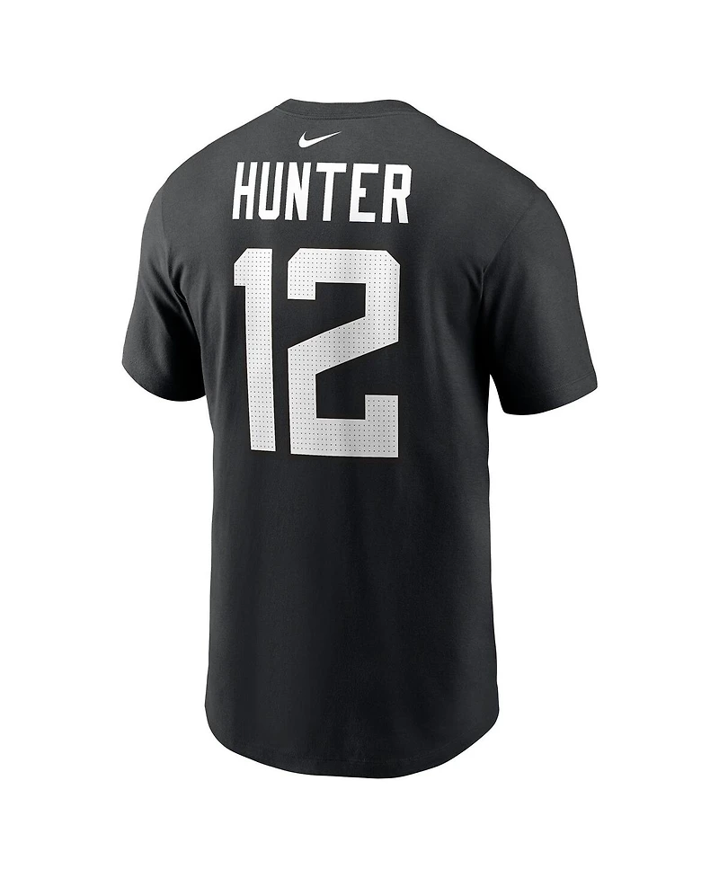 Nike Men's Travis Hunter Black Jacksonville Jaguars 2025 Nfl Draft First Round Pick Player Name Number T-Shirt