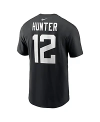 Nike Men's Travis Hunter Black Jacksonville Jaguars 2025 Nfl Draft First Round Pick Player Name Number T-Shirt