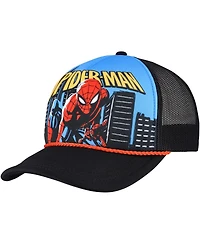 Lids Men's Black Spider-Man Big Front Adjustable Trucker Hat