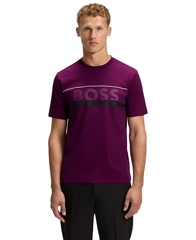 Boss by Hugo Men's Cotton-Jersey Logo T-Shirt