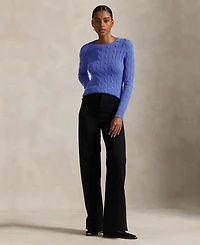 Polo Ralph Lauren Women's Cable-Knit Cotton Crewneck Sweater