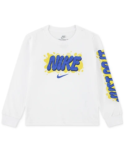 Nike Toddler & Little Boys Slime Logo Graphic Long-Sleeve T-Shirt