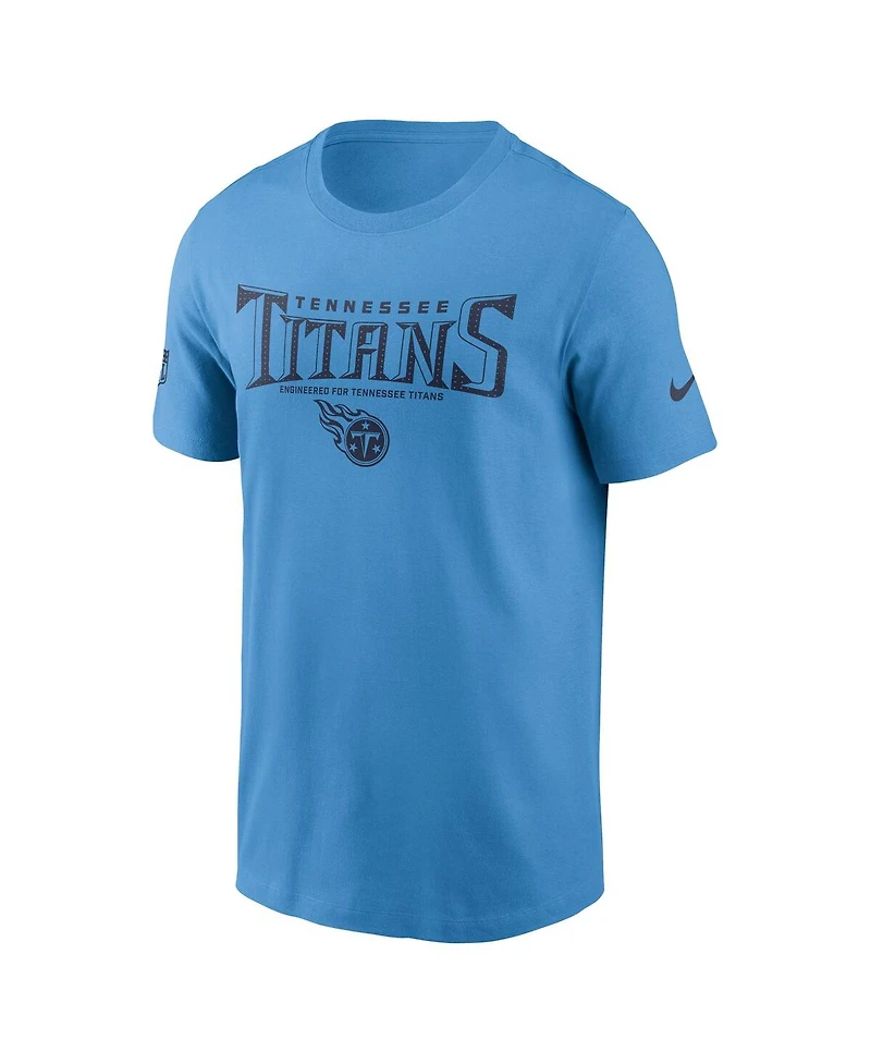 Nike Men's Light Blue Tennessee Titans Sideline Performance T-Shirt