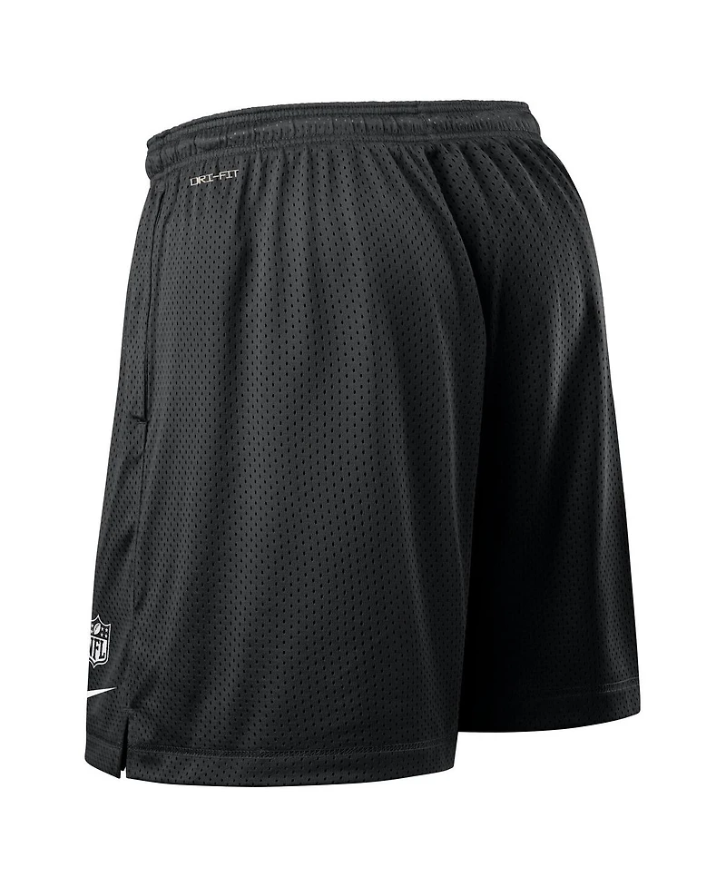Nike Men's Black Baltimore Ravens Sideline Reversible Performance Shorts