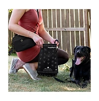 Puppington Walk Star Kit: 3-in-1 Dog Walk Bag & Bowl plus Matching 270 Refill Dog Poop Bags