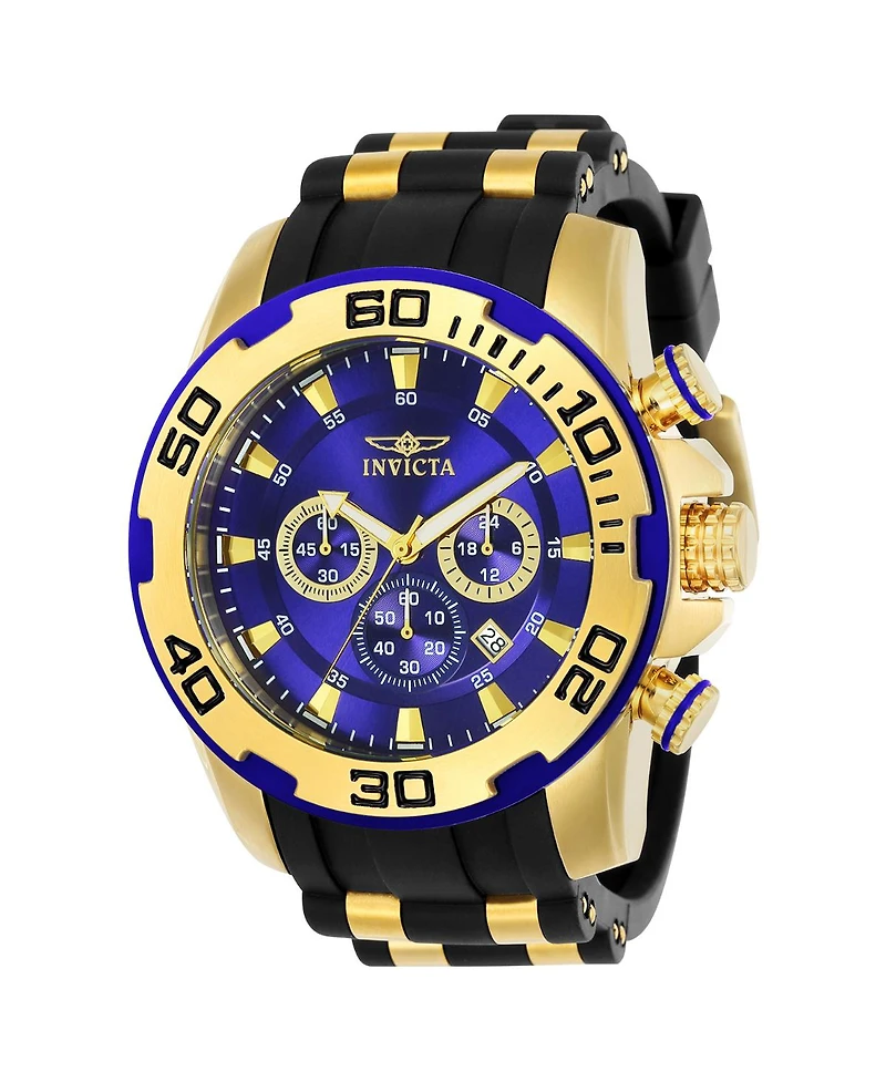 Invicta Men's Pro Diver Quartz Chronograph Blue Dial Watch