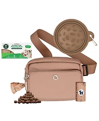 Walk Star Kit: 3-in-1 Dog Bag & Bowl plus Matching 90 Refill Poop Bags
