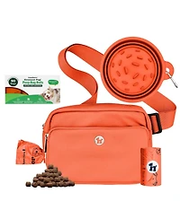 Walk Star Kit: 3-in-1 Dog Bag & Bowl plus Matching 90 Refill Poop Bags