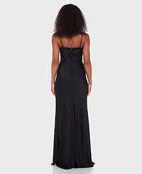 Alex & Sophia Juniors' Sweetheart Sleeveless Long Dress