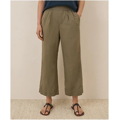 Pact Women's Organic Cotton Canopy Linen Blend Pleated Trouser