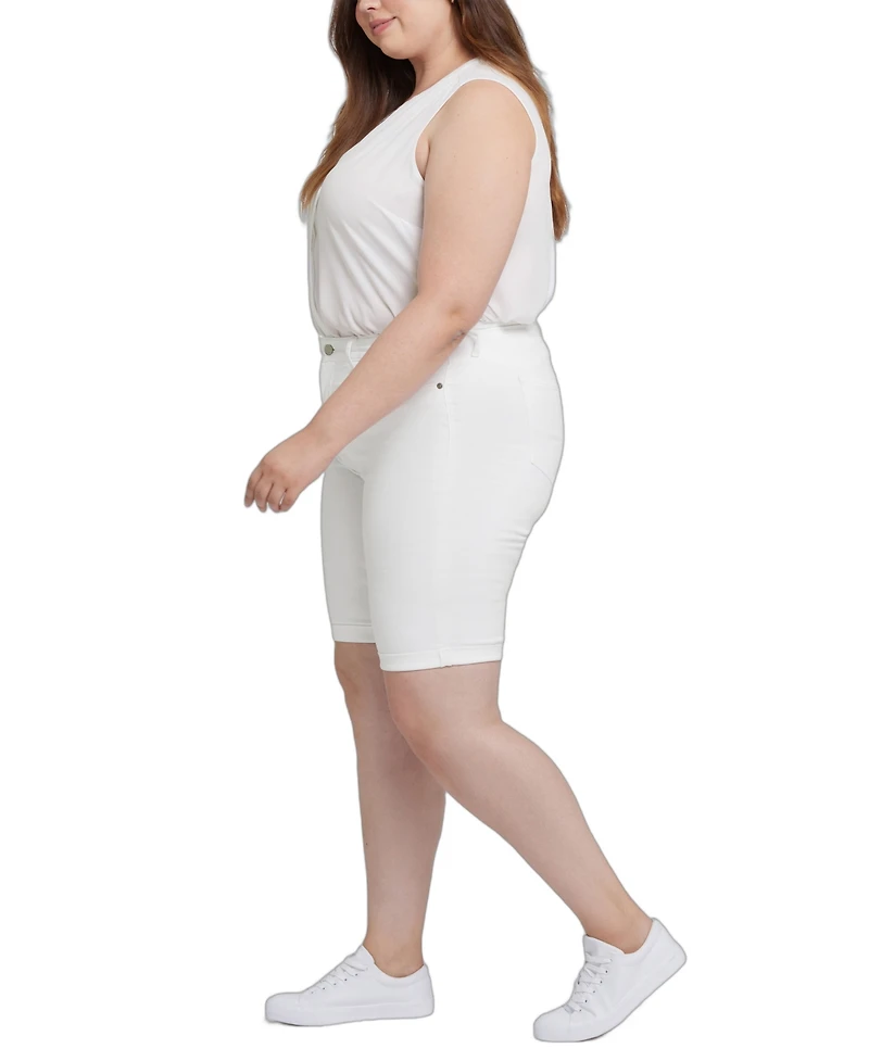 Nydj Plus Briella Roll Cuff Denim Shorts