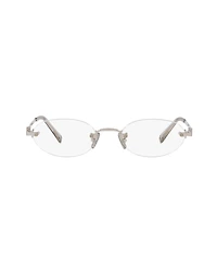 Miu Miu Women's Oval Eyeglasses, Mu 53WV