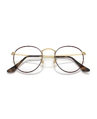 Ray-Ban Unisex Round Metal Optics Eyeglasses, RB3447V
