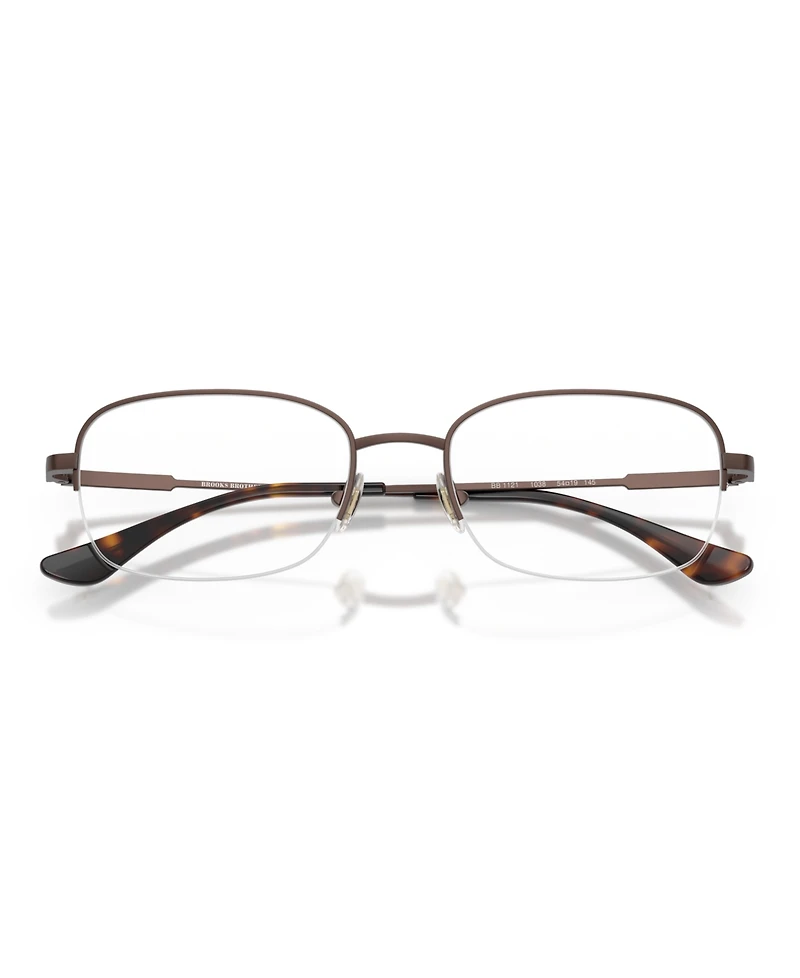 B by Brooks Brothers Men's Rectangle Eyeglasses, BB1121