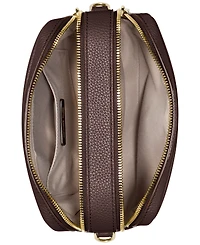 Michael Kors Bryant Medium Leather Double Zip Chain Camera Crossbody