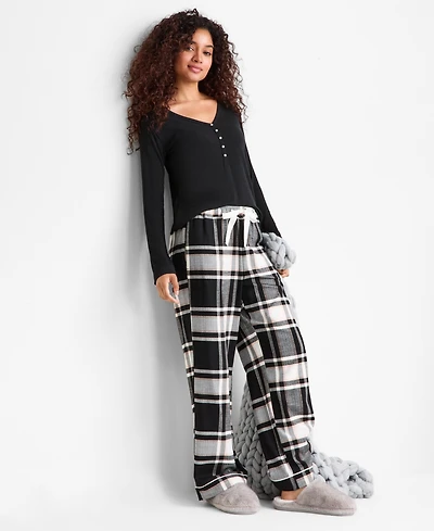 State of Day Women's Flannel Pajama Pants, Xs-3X, Macy's Exclusive
