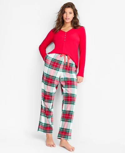 State of Day Women's Flannel Pajama Pants, Xs-3X, Macy's Exclusive