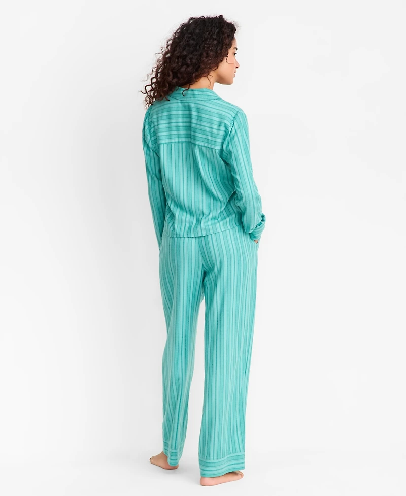 State of Day Women's Flannel Pajama Set, Macy's Exclusive