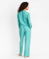State of Day Women's Flannel Pajama Set, Macy's Exclusive