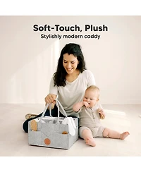 KeaBabies Original Baby Diaper Caddy Organizer, Large Storage Organizer for Nursery, Changing Table