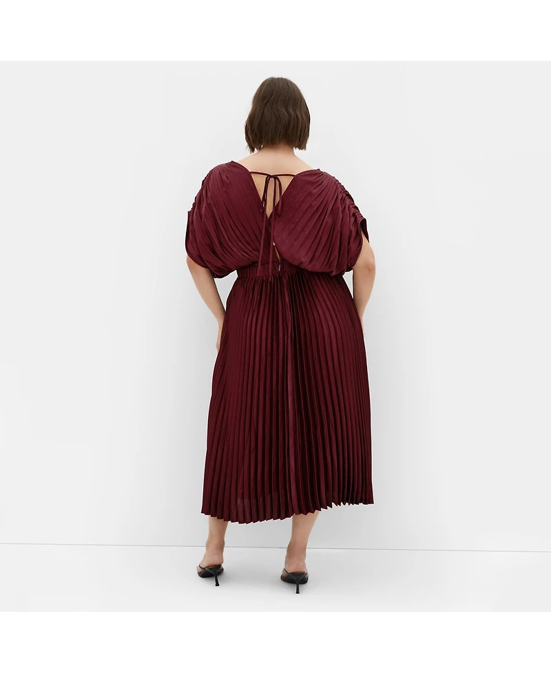 City Chic Plus Size Henley Midi Dress