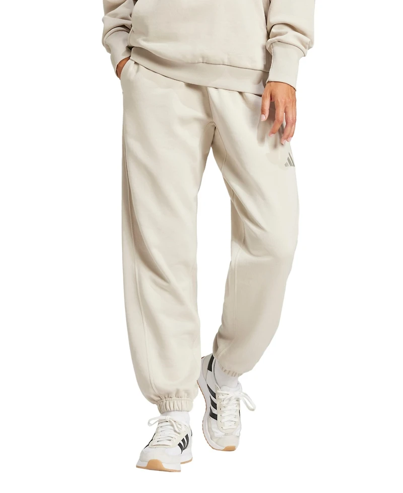 adidas Women's All Szn Fleece Elastic Waistband Pants
