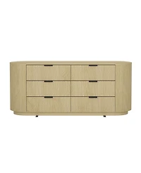 Manhattan Comfort Olivia 71.3" Modern 6-Drawer Double Dresser