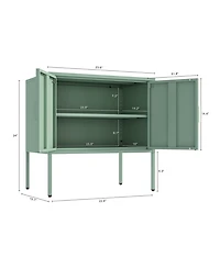 Manhattan Comfort Ava 23.6" Modern 2-Shelf Accent Cabinet