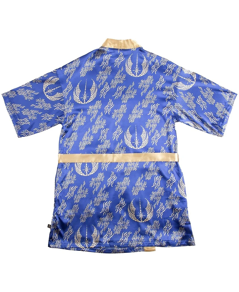 Heroes & Villains Women's 2-Piece Blue Star Wars Jedi Robe Shorts and Pajama Set